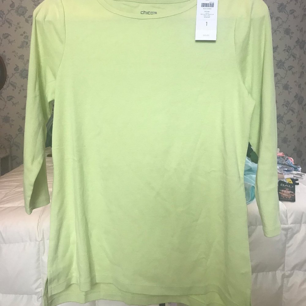 2 Chico's tees NWT